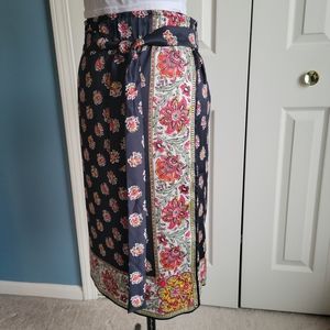 Loft Faux-Wrap Skirt with Tie